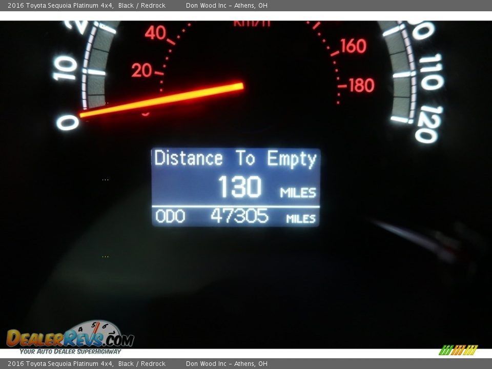 2016 Toyota Sequoia Platinum 4x4 Black / Redrock Photo #23