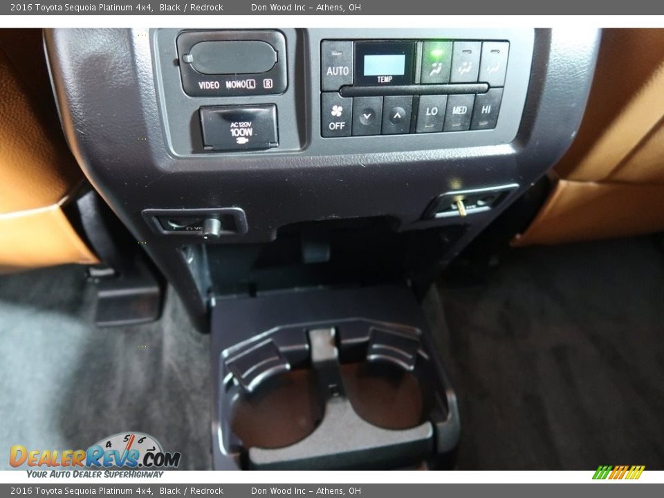 2016 Toyota Sequoia Platinum 4x4 Black / Redrock Photo #26