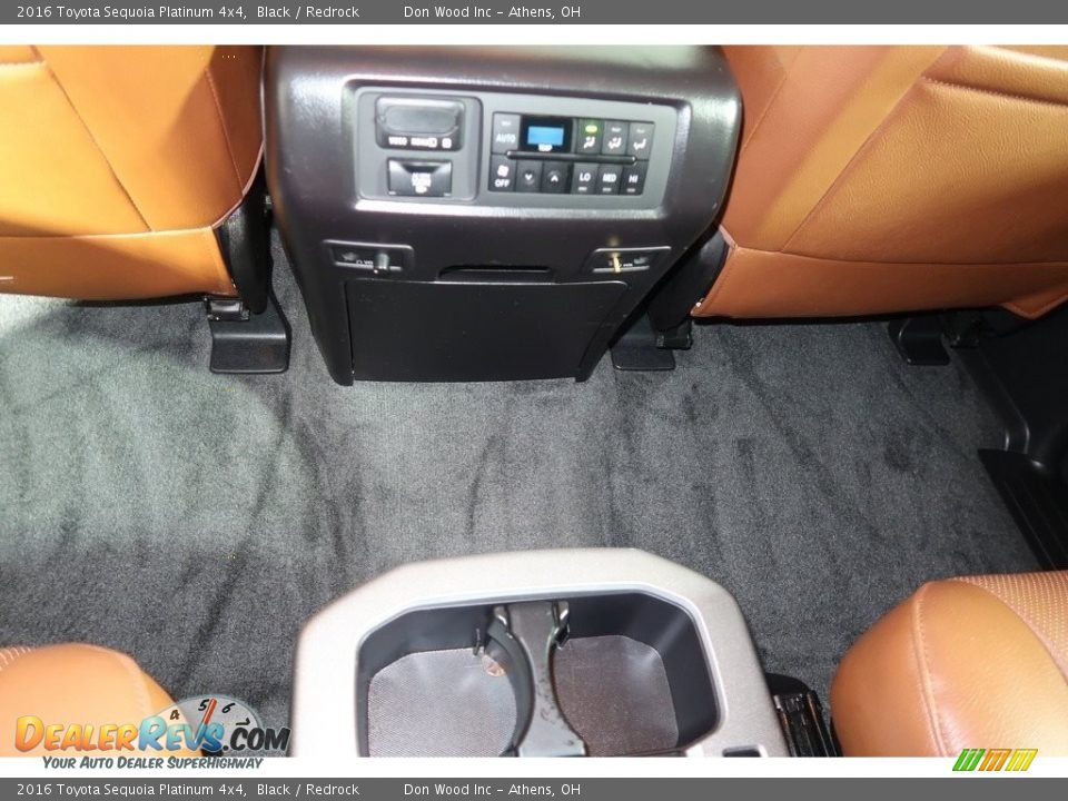 2016 Toyota Sequoia Platinum 4x4 Black / Redrock Photo #27