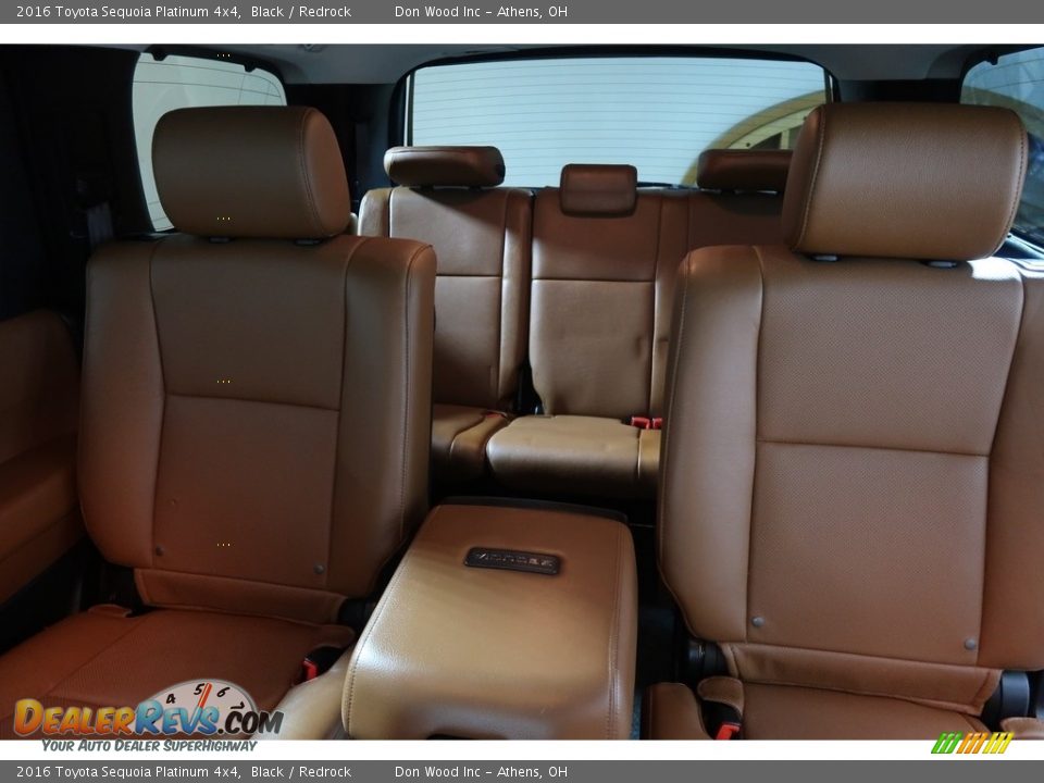 2016 Toyota Sequoia Platinum 4x4 Black / Redrock Photo #28