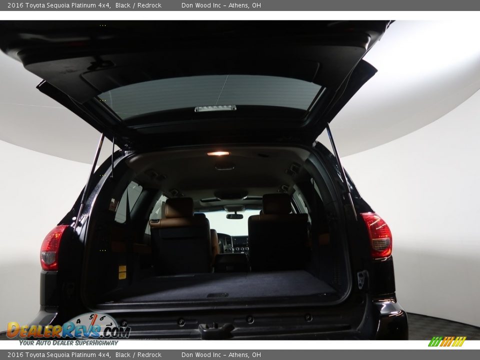 2016 Toyota Sequoia Platinum 4x4 Black / Redrock Photo #34