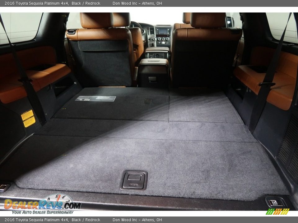 2016 Toyota Sequoia Platinum 4x4 Black / Redrock Photo #35