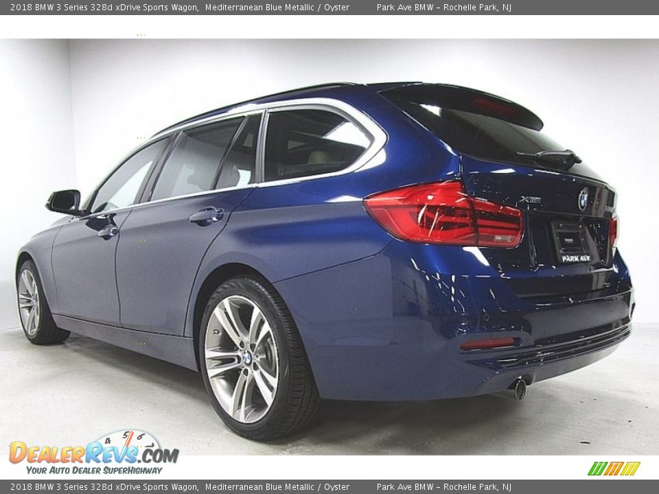 2018 BMW 3 Series 328d xDrive Sports Wagon Mediterranean Blue Metallic / Oyster Photo #3