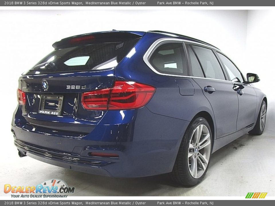 2018 BMW 3 Series 328d xDrive Sports Wagon Mediterranean Blue Metallic / Oyster Photo #5