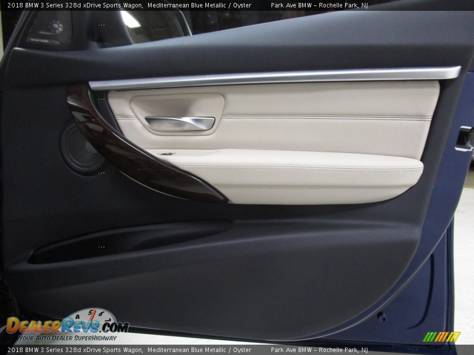 2018 BMW 3 Series 328d xDrive Sports Wagon Mediterranean Blue Metallic / Oyster Photo #15