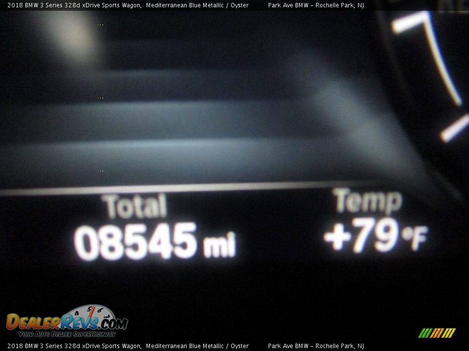 2018 BMW 3 Series 328d xDrive Sports Wagon Mediterranean Blue Metallic / Oyster Photo #26