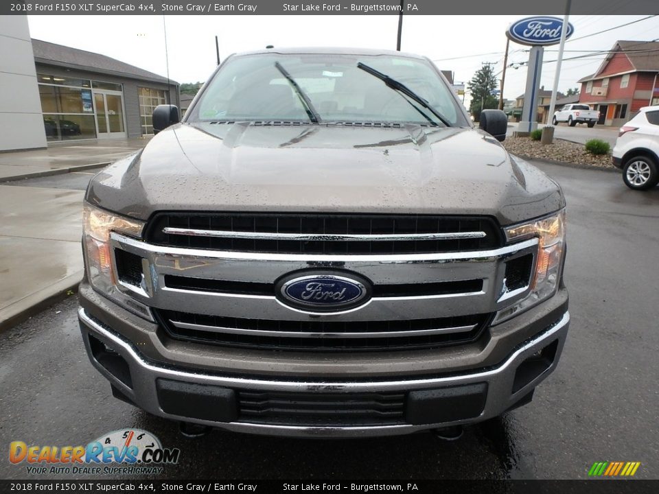 2018 Ford F150 XLT SuperCab 4x4 Stone Gray / Earth Gray Photo #2