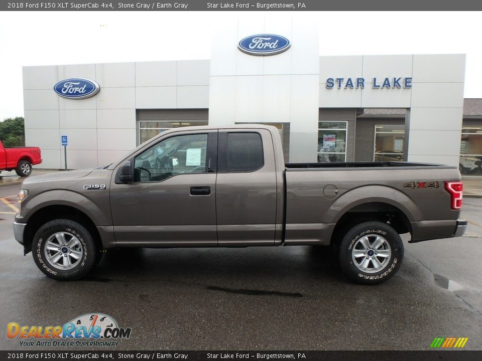 2018 Ford F150 XLT SuperCab 4x4 Stone Gray / Earth Gray Photo #9