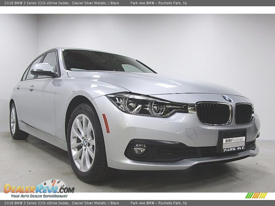 2018 BMW 3 Series 320i xDrive Sedan Glacier Silver Metallic / Black Photo #7