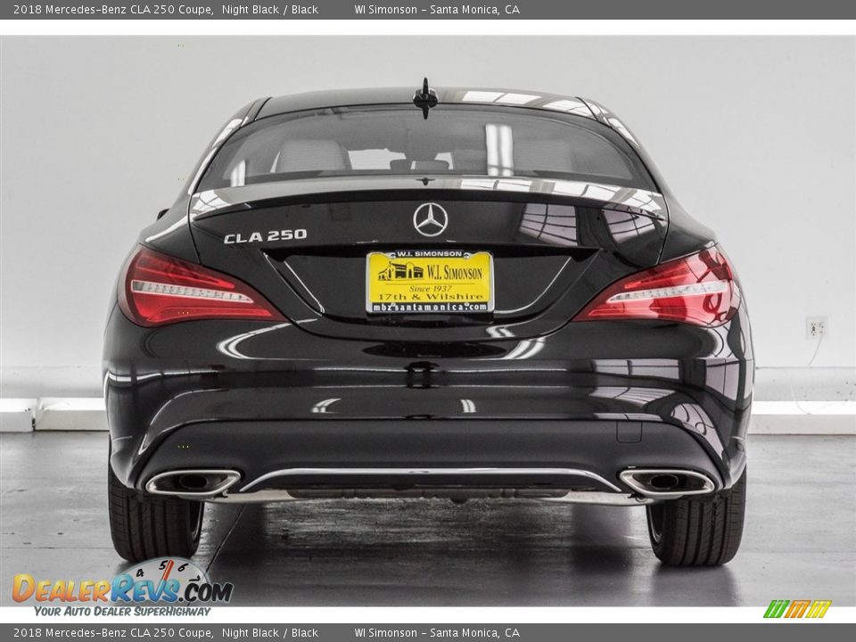 2018 Mercedes-Benz CLA 250 Coupe Night Black / Black Photo #4