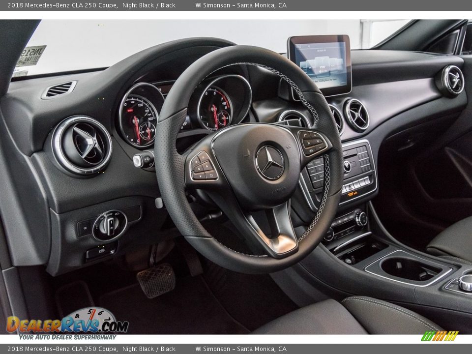2018 Mercedes-Benz CLA 250 Coupe Night Black / Black Photo #6