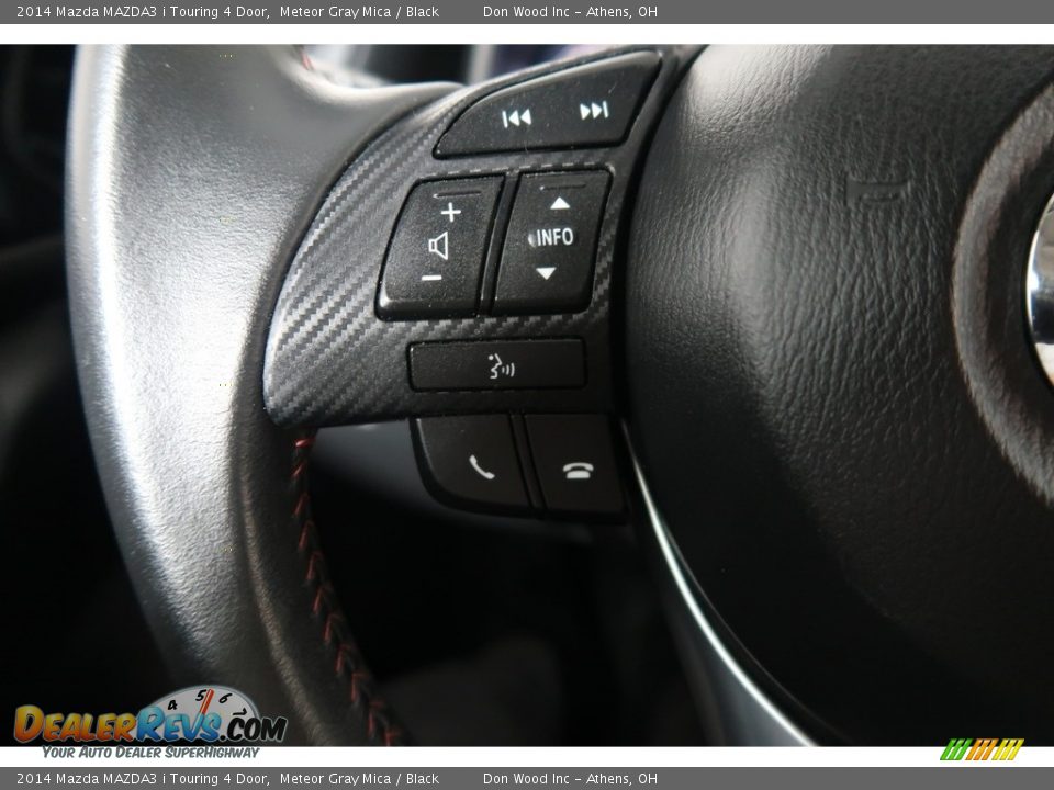 2014 Mazda MAZDA3 i Touring 4 Door Meteor Gray Mica / Black Photo #35