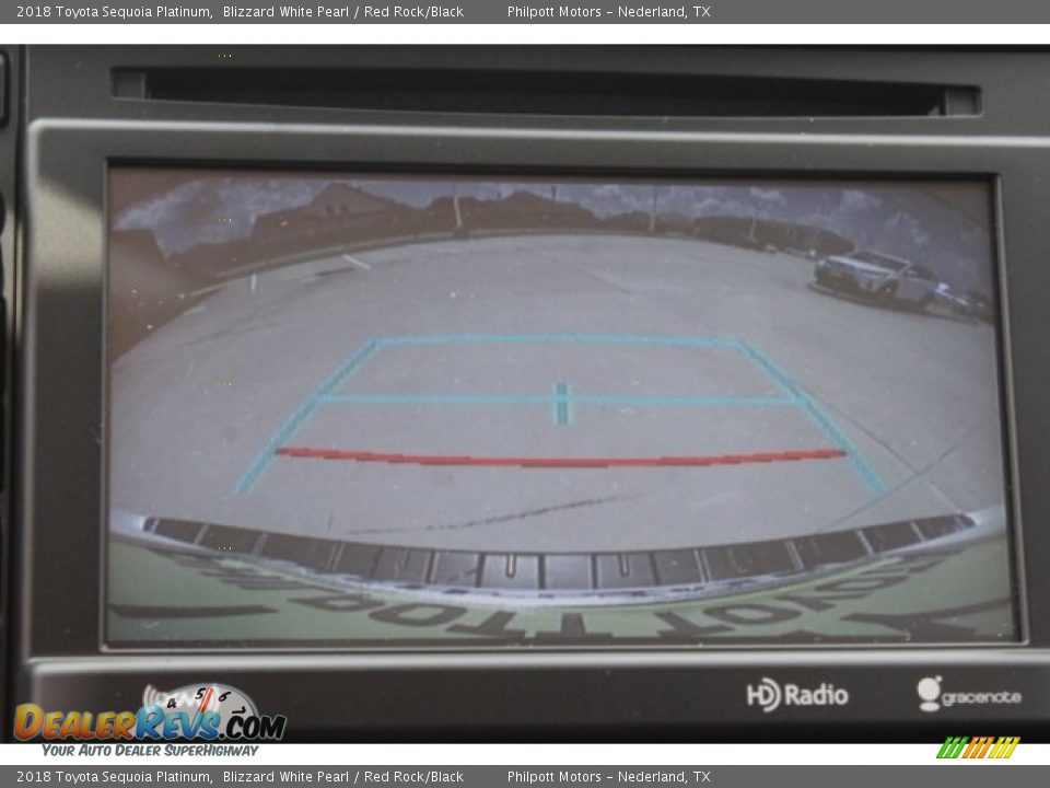 2018 Toyota Sequoia Platinum Blizzard White Pearl / Red Rock/Black Photo #15