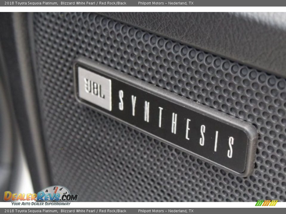 2018 Toyota Sequoia Platinum Blizzard White Pearl / Red Rock/Black Photo #33