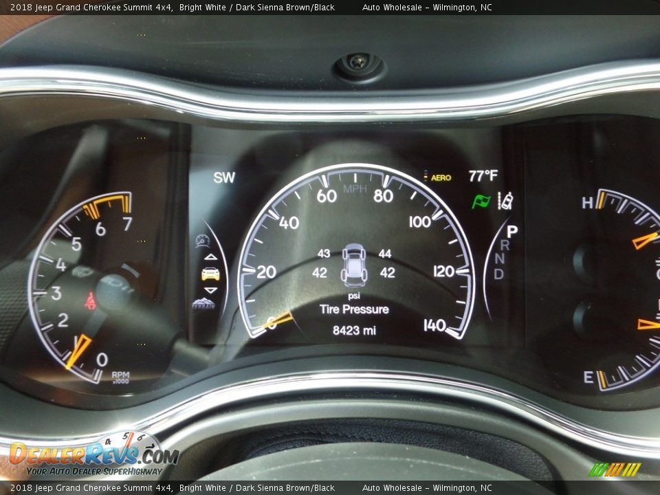 2018 Jeep Grand Cherokee Summit 4x4 Bright White / Dark Sienna Brown/Black Photo #17