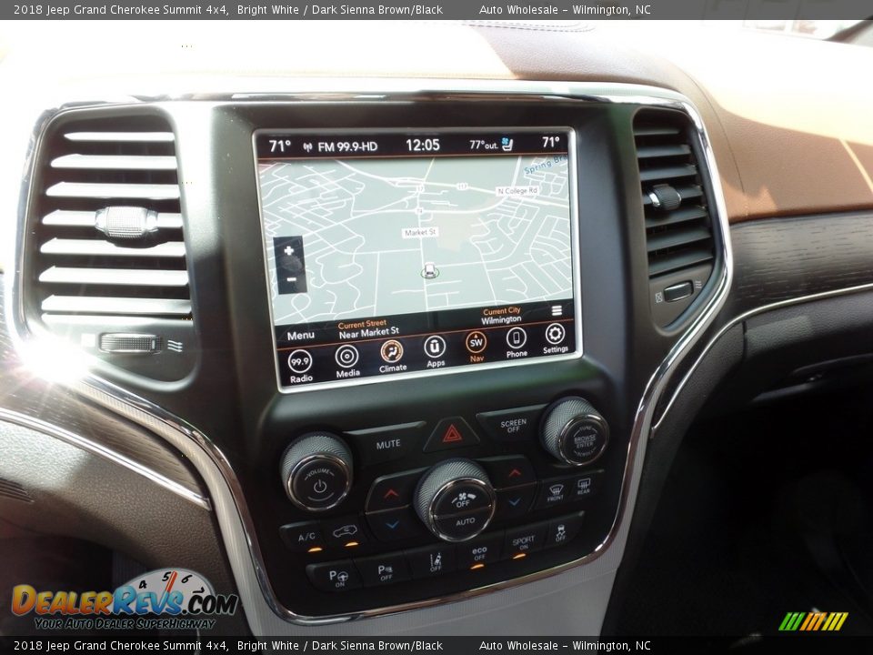 2018 Jeep Grand Cherokee Summit 4x4 Bright White / Dark Sienna Brown/Black Photo #18