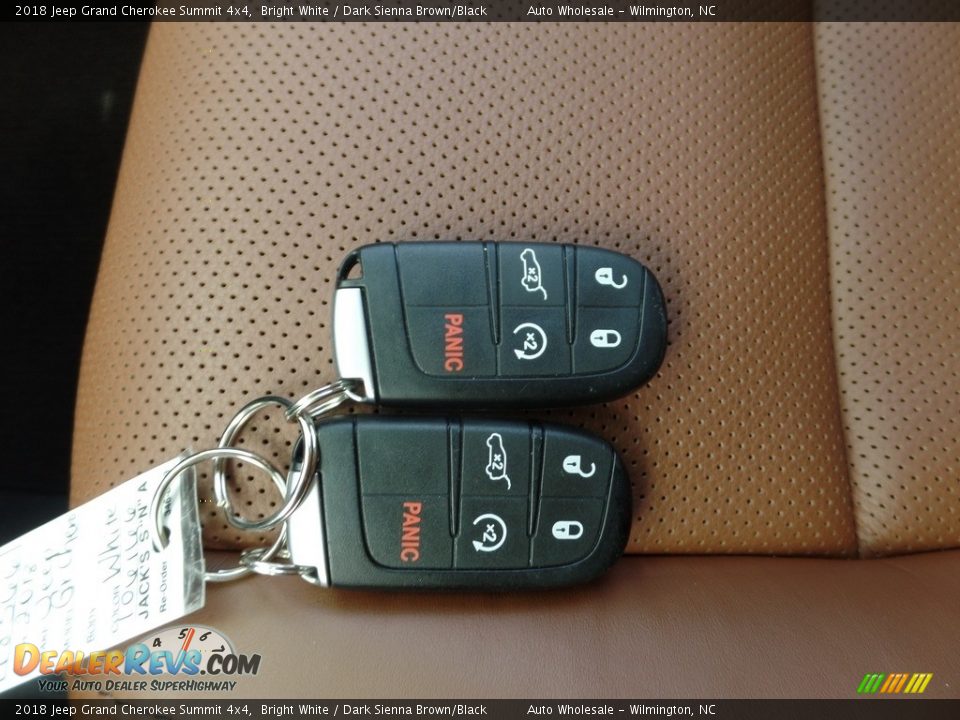 2018 Jeep Grand Cherokee Summit 4x4 Bright White / Dark Sienna Brown/Black Photo #20