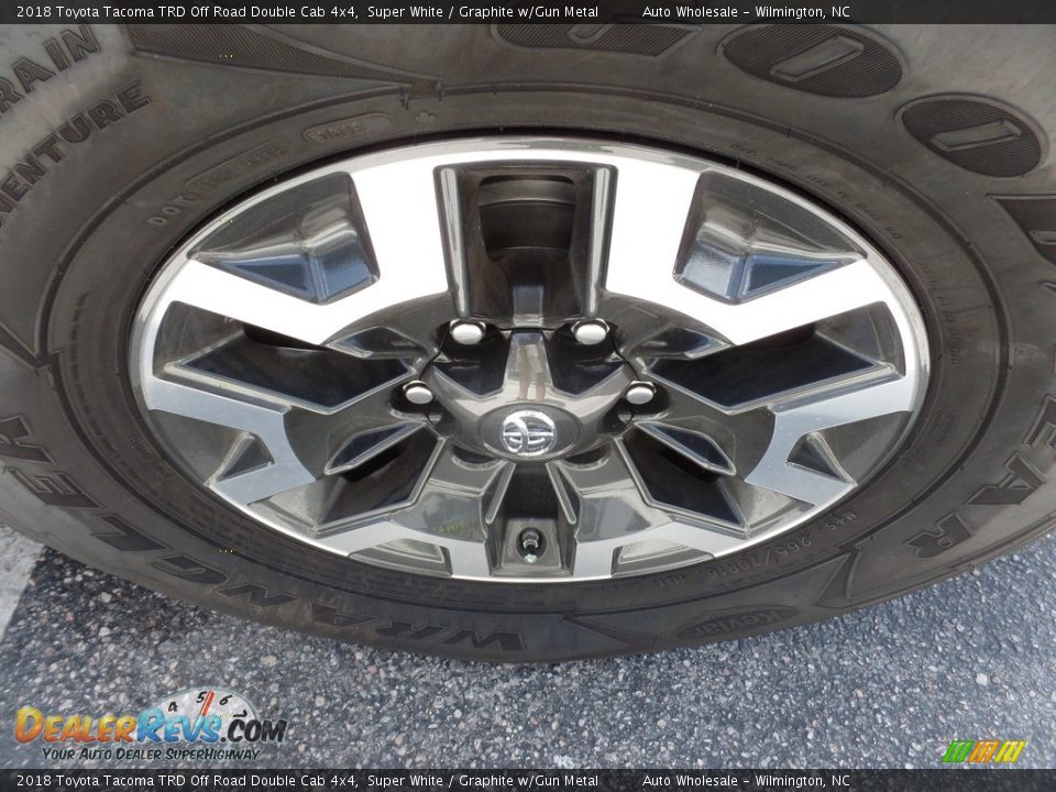 2018 Toyota Tacoma TRD Off Road Double Cab 4x4 Super White / Graphite w/Gun Metal Photo #7