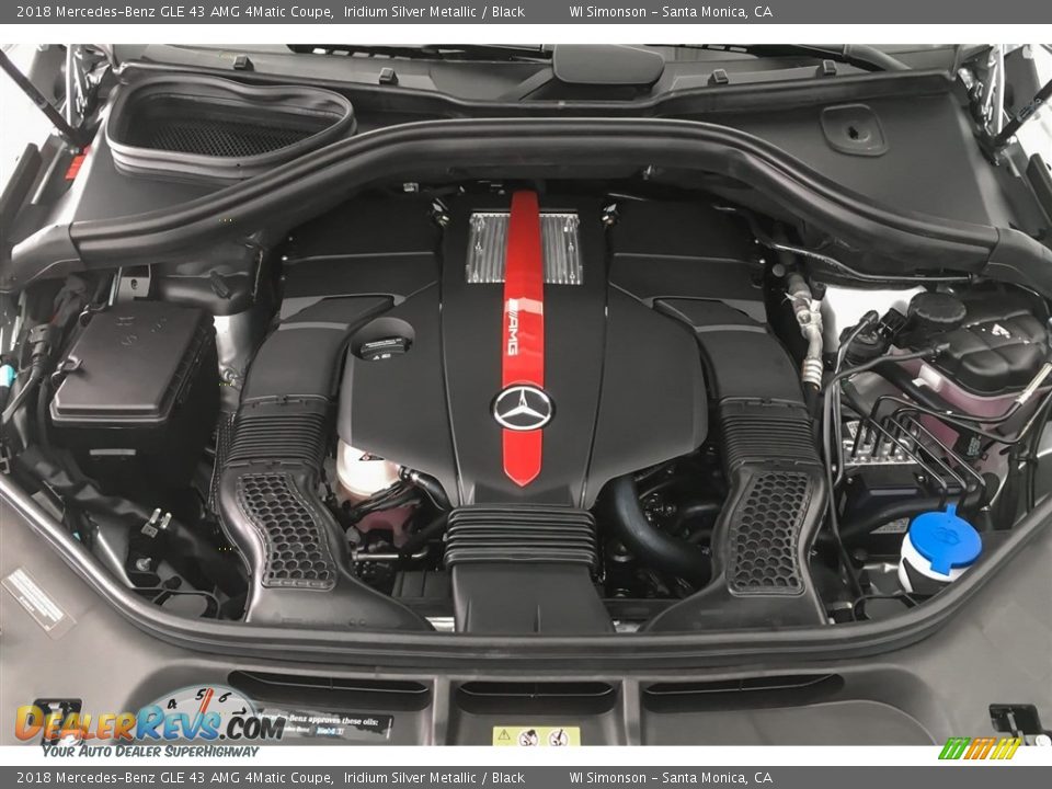2018 Mercedes-Benz GLE 43 AMG 4Matic Coupe Iridium Silver Metallic / Black Photo #8