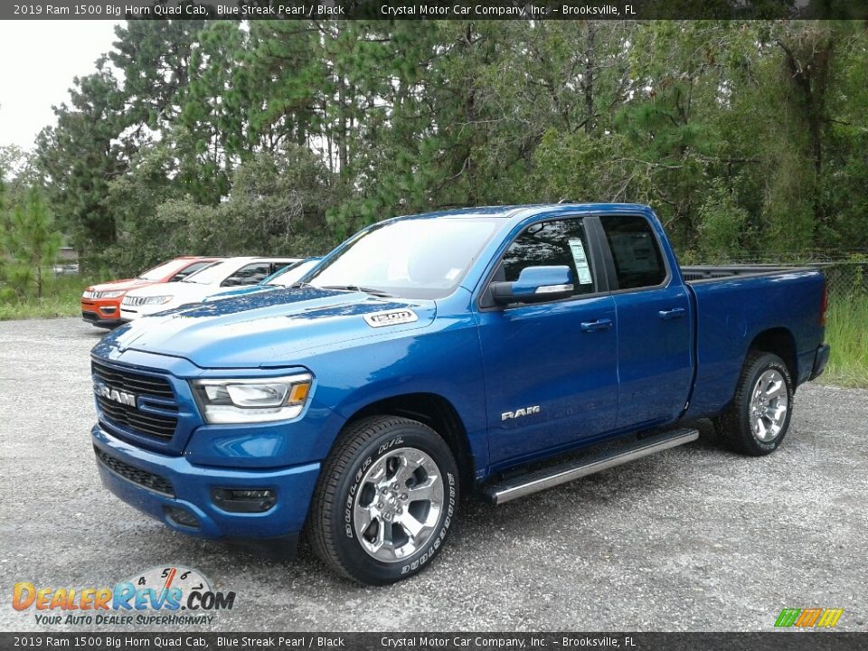 2019 Ram 1500 Big Horn Quad Cab Blue Streak Pearl / Black Photo #1