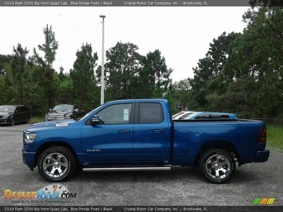 2019 Ram 1500 Big Horn Quad Cab Blue Streak Pearl / Black Photo #2