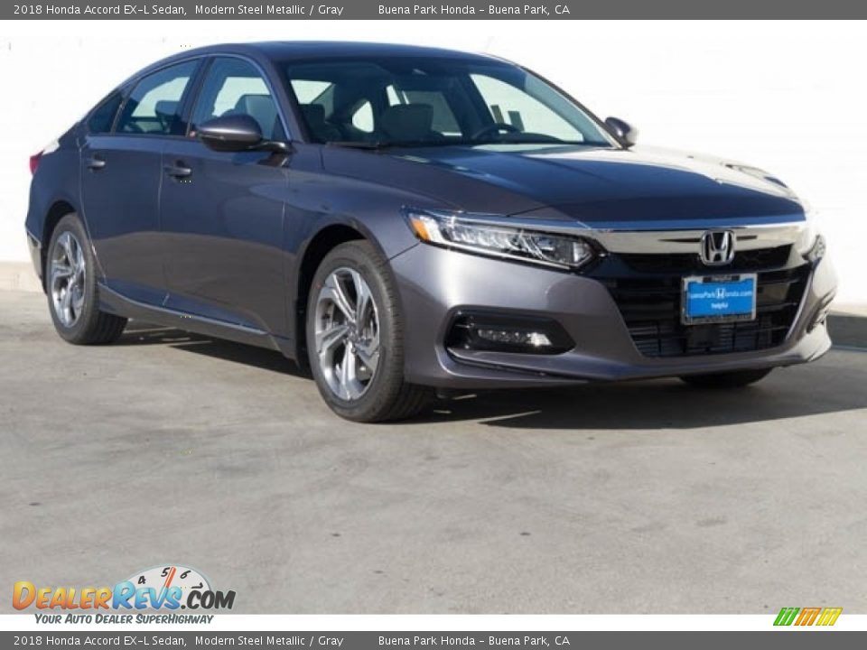 2018 Honda Accord EX-L Sedan Modern Steel Metallic / Gray Photo #1