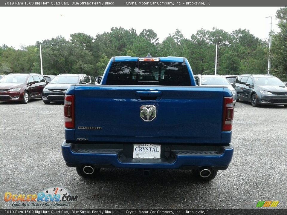 2019 Ram 1500 Big Horn Quad Cab Blue Streak Pearl / Black Photo #4