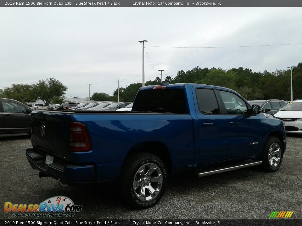 2019 Ram 1500 Big Horn Quad Cab Blue Streak Pearl / Black Photo #5