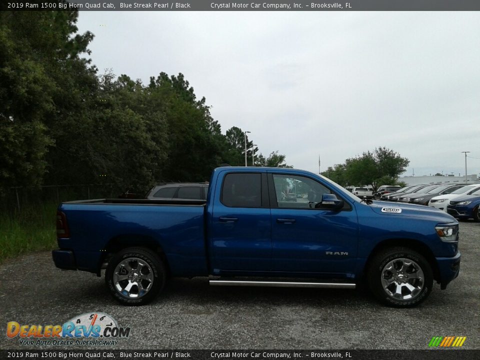 2019 Ram 1500 Big Horn Quad Cab Blue Streak Pearl / Black Photo #6