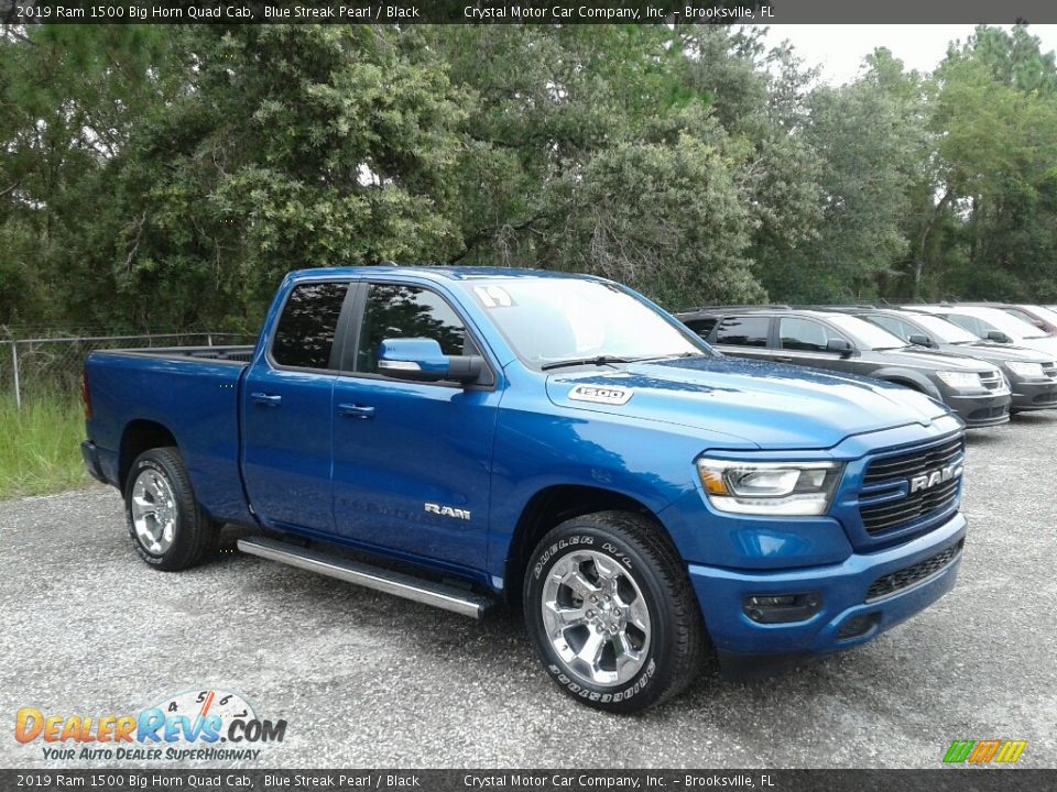 2019 Ram 1500 Big Horn Quad Cab Blue Streak Pearl / Black Photo #7