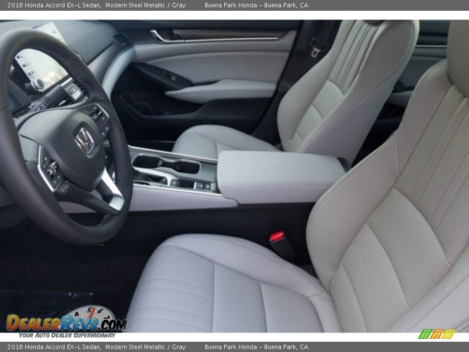 2018 Honda Accord EX-L Sedan Modern Steel Metallic / Gray Photo #10