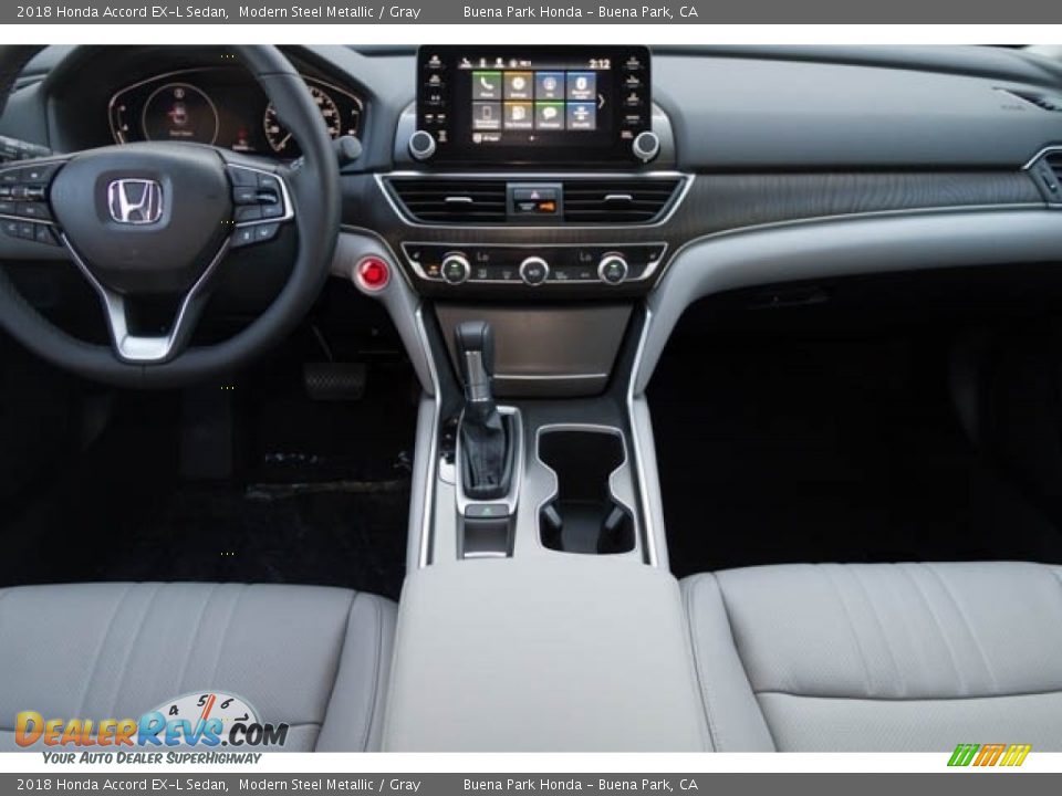 2018 Honda Accord EX-L Sedan Modern Steel Metallic / Gray Photo #12