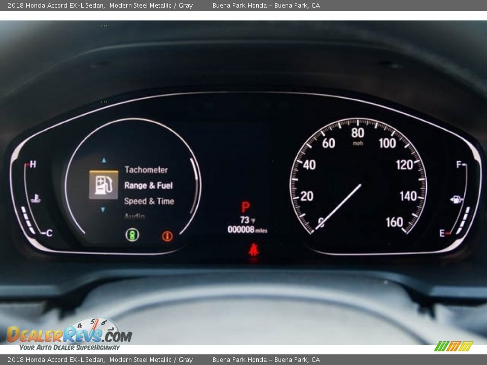 2018 Honda Accord EX-L Sedan Modern Steel Metallic / Gray Photo #13