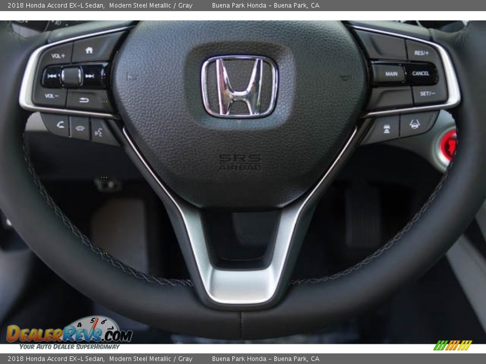 2018 Honda Accord EX-L Sedan Modern Steel Metallic / Gray Photo #14