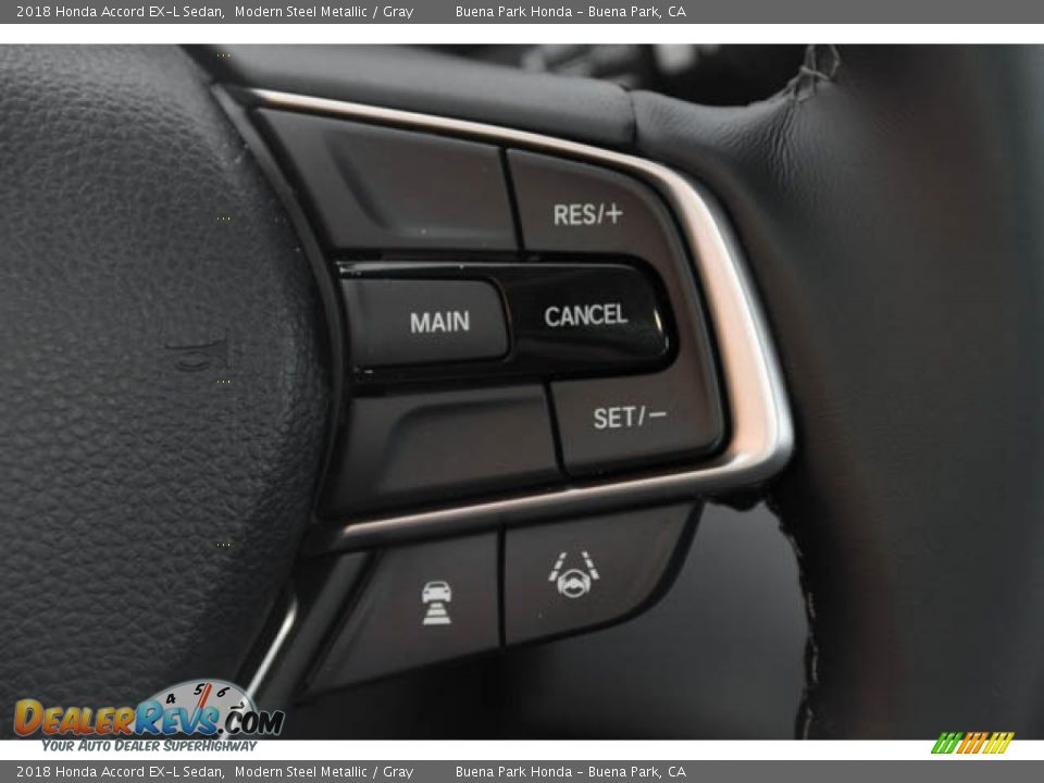 2018 Honda Accord EX-L Sedan Modern Steel Metallic / Gray Photo #16