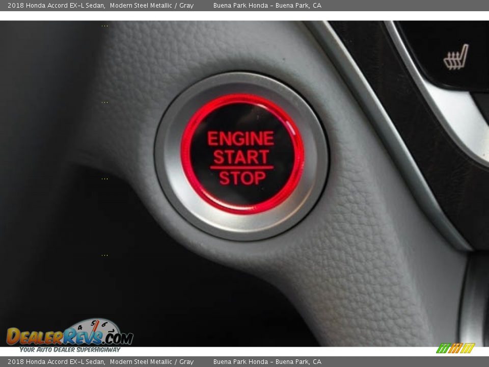 2018 Honda Accord EX-L Sedan Modern Steel Metallic / Gray Photo #17