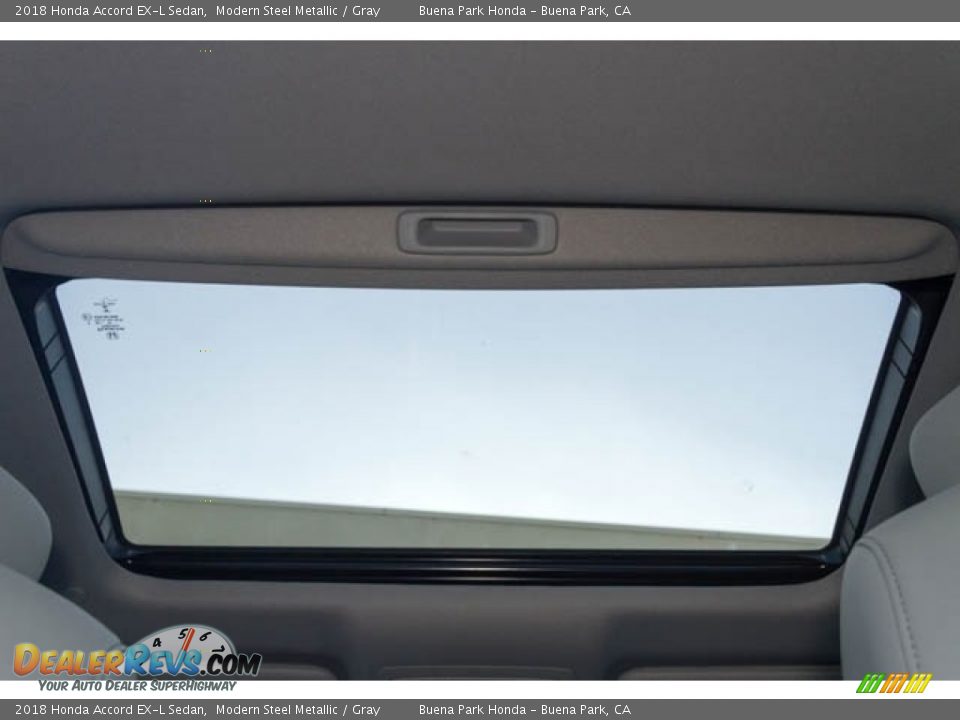 2018 Honda Accord EX-L Sedan Modern Steel Metallic / Gray Photo #18