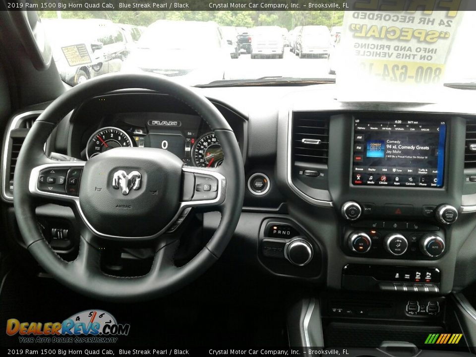 2019 Ram 1500 Big Horn Quad Cab Blue Streak Pearl / Black Photo #13