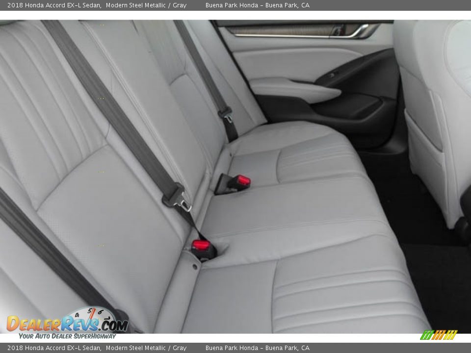2018 Honda Accord EX-L Sedan Modern Steel Metallic / Gray Photo #25
