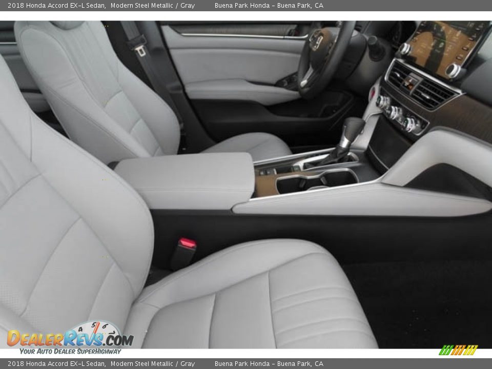 2018 Honda Accord EX-L Sedan Modern Steel Metallic / Gray Photo #27