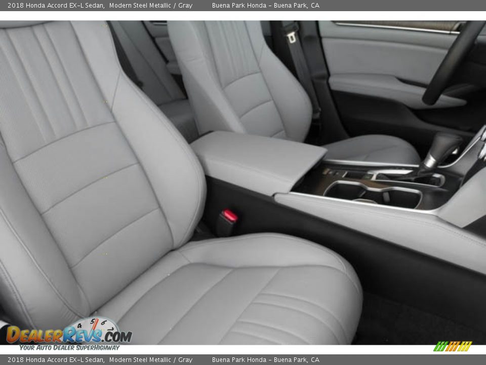 2018 Honda Accord EX-L Sedan Modern Steel Metallic / Gray Photo #28