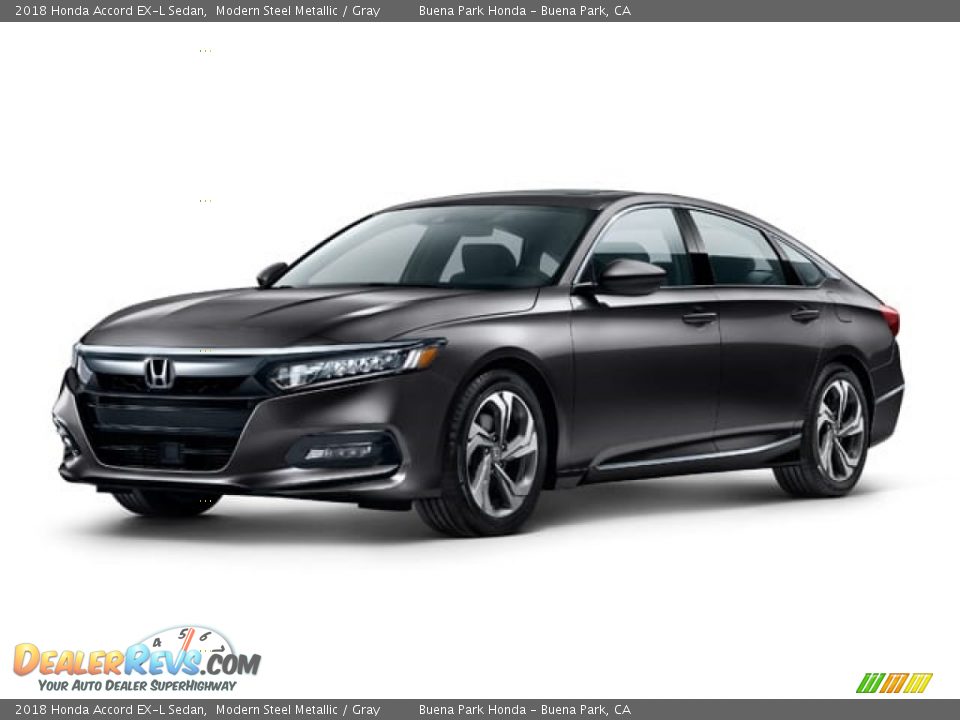 2018 Honda Accord EX-L Sedan Modern Steel Metallic / Gray Photo #36