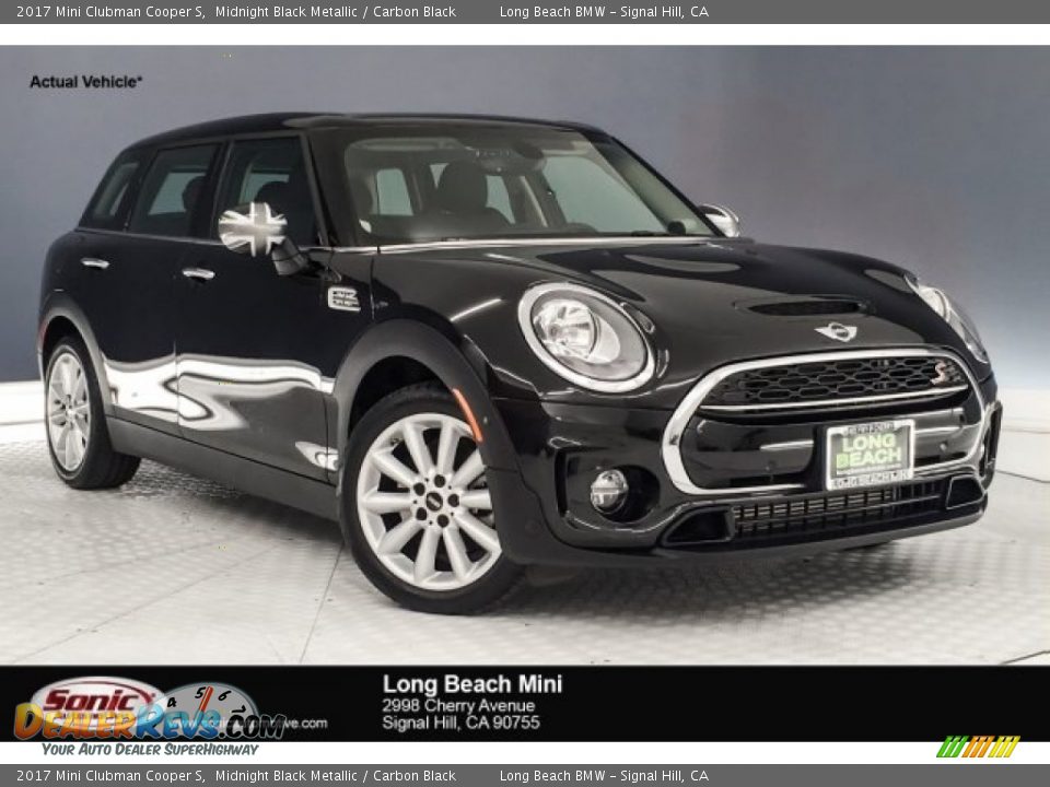 2017 Mini Clubman Cooper S Midnight Black Metallic / Carbon Black Photo #1