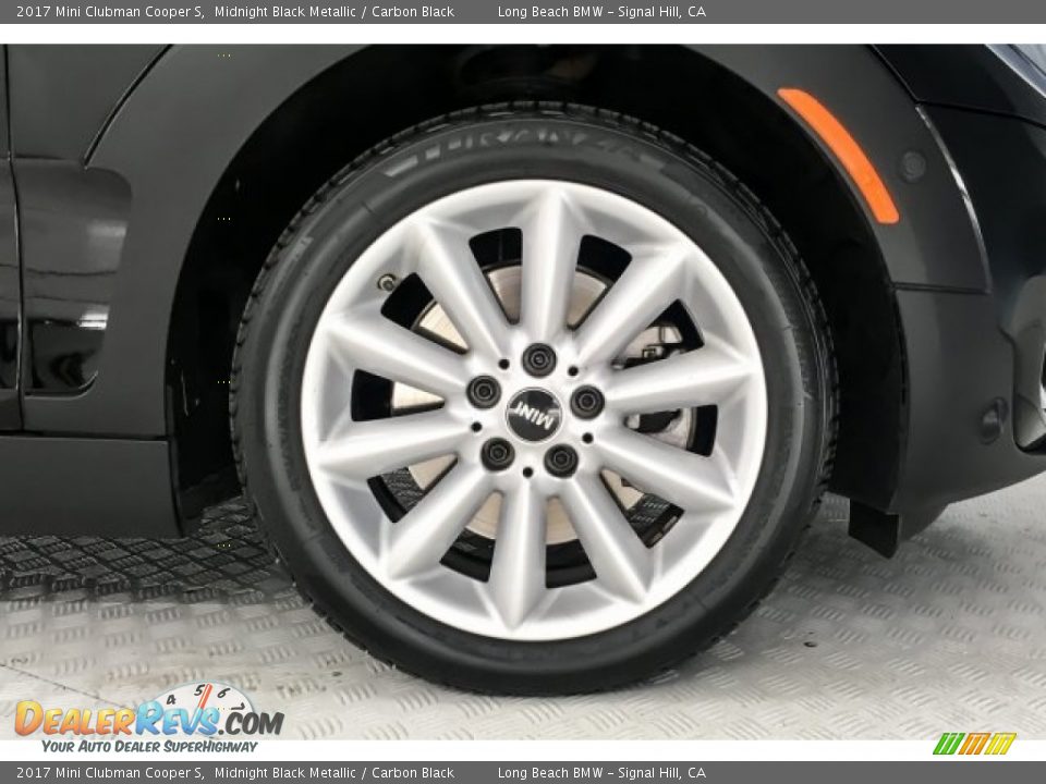 2017 Mini Clubman Cooper S Midnight Black Metallic / Carbon Black Photo #8