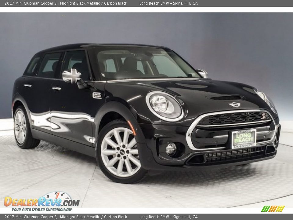 2017 Mini Clubman Cooper S Midnight Black Metallic / Carbon Black Photo #12