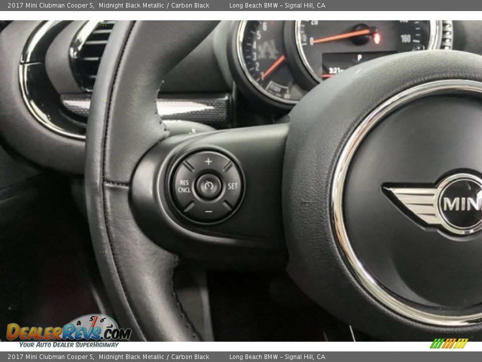 2017 Mini Clubman Cooper S Midnight Black Metallic / Carbon Black Photo #16