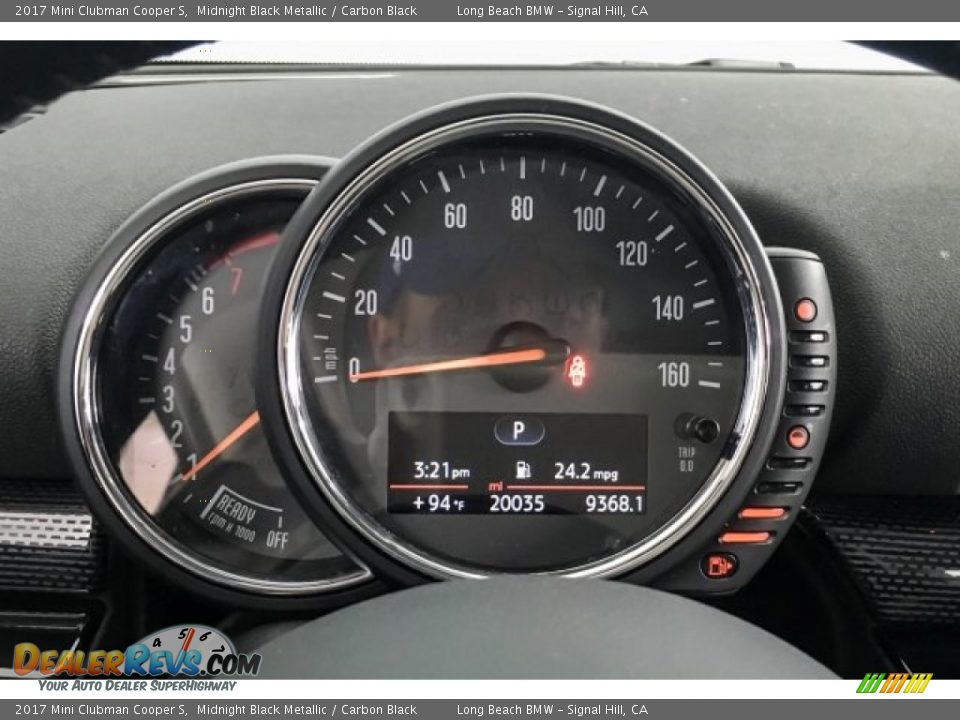 2017 Mini Clubman Cooper S Midnight Black Metallic / Carbon Black Photo #19