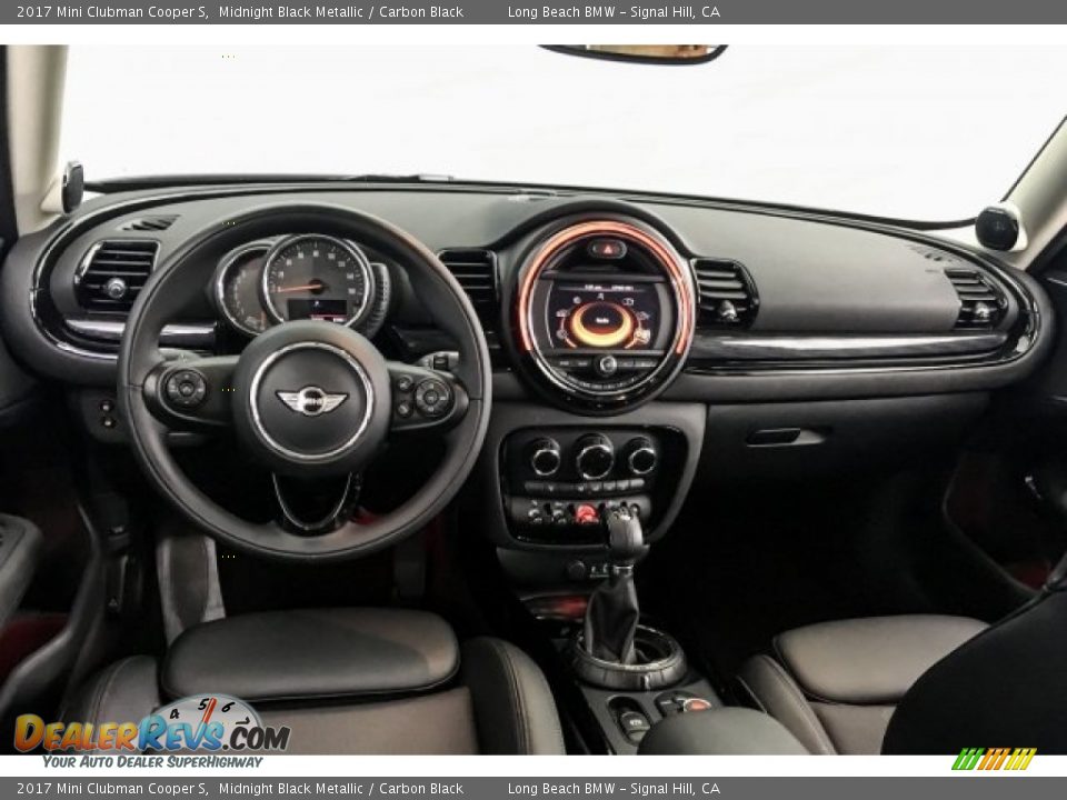 2017 Mini Clubman Cooper S Midnight Black Metallic / Carbon Black Photo #24