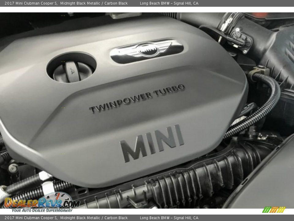 2017 Mini Clubman Cooper S Midnight Black Metallic / Carbon Black Photo #30