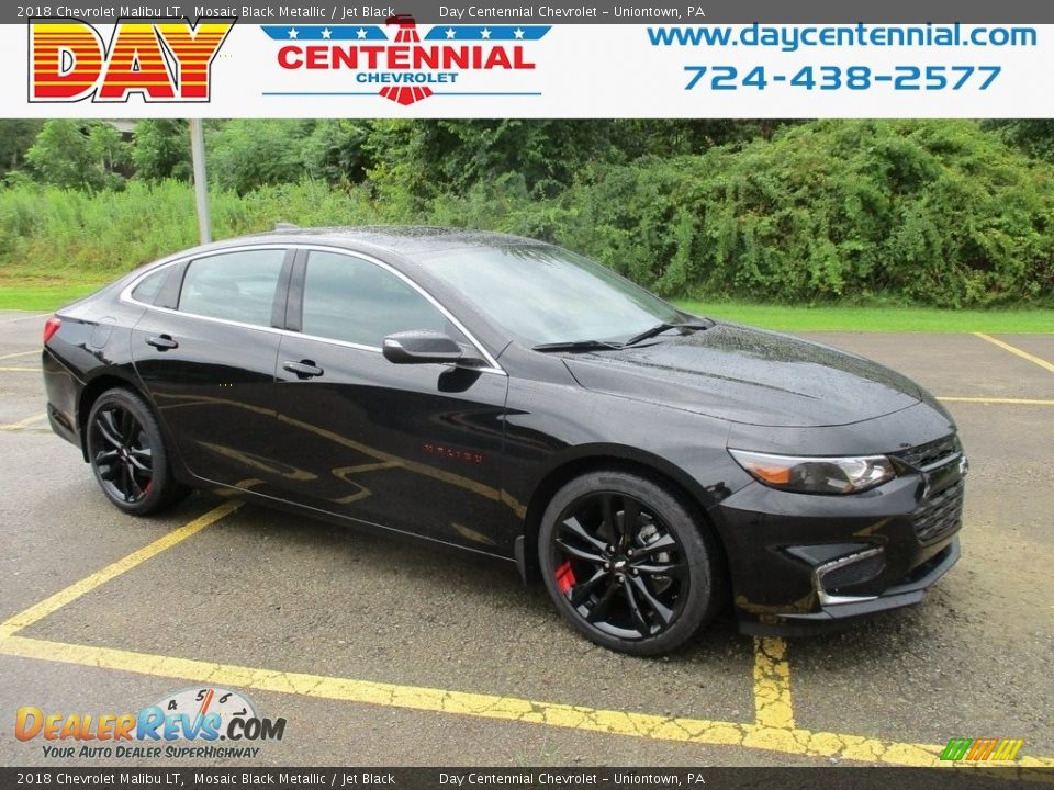 2018 Chevrolet Malibu LT Mosaic Black Metallic / Jet Black Photo #1